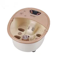 Bolle di vibrazione portatile di temperatura di pedicure di calore di calore del massaggiatore del bagno del piede