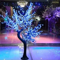2017 LED Cherry Blossom Drzewo Light 864PCS Żarówki LED 1.8m Wysokość 110 / 220VAC Siedem Kolory Dla Opcji Rainspal Outdoor USage Drop Shipping Myy