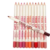 12pcs / set kit di trucco labbra Libbra lucido opaco impermeabile fodera a matita rossetto lunga durata / nutriente / idratante / idratante
