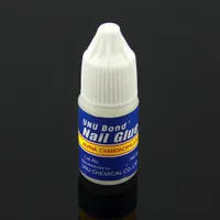 Wholesale-4pcs / set di scintillio acrilico strass Decorazione Con punte del gel UV di arte del chiodo colla rapida asciugatura False Manicure Glue