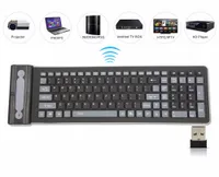 Portable 2.4G Wireless Silikon Soft Keyboard 107 Schlüssel Flexible wasserdichte Klapp Tastatur Pocket Rubber Keyboard für PC Laptops
