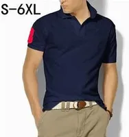 Большой размер S-6XL рубашки поло Мужчины большая лошадь Camisa твердые с коротким рукавом лето повседневная Camisas поло мужская ePacket Бесплатная доставка