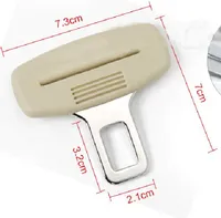 Car safety belt clip seat belt buckle black beige hot sale Plug buckle clip limiter universal free shipping