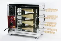 16 الأسطوانة التجارية 110 فولت 220 فولت صناع الخبز الكهربائية الآيس كريم مخروط كيك كورتوس كالاس شواء لفة فرن صانع آلة LLFA
