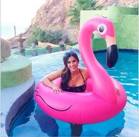 120cm inflable gigante flotadores cisne piscina Ride-on colchón Flamenco juguetes para la piscina para nadar piscina para adultos anillo del flotador de silla de agua balsa