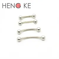 Surgical Steel Eyebrow Ring Bars Curved 1.2mm Barbell 6mm 8mm 10 12 14 16 Body Piercing Jewelry 16 Gauge Belly Bar