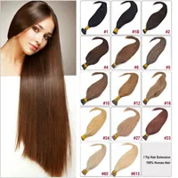 16 "-24" Tangle-Free I Tip Hair Extensions Menschliches Platin Blondes Vorgebundenes Keratin-Haar 0.5g S 100s Pack I Tip-DEGEN