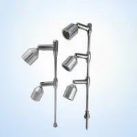 Led Zähler Spotleuchten Moderne Punkt-Lampe höhenverstellbar Lampe Directional Indoor-Scheinwerfer mit 2 Leds Light White Warm White