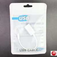 weißer Plastikreißverschluß Kleinpaketbeutel Polypp für iphone7 6 5 4 USB-KABEL Für Mikrokabelpaket opp Beutel