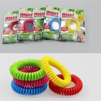 New good quality Mosquito Repellent Band Bracelets Anti Mosquito Pure Natural Adults and children Wrist band mixed colors Pest Control I011