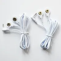 TENS Wymiana przewodów ołowiowych - dwa złącza zatrzaskowe, mini jack, 2,5 mm, 3,5 mm stylu zatrzaskowego