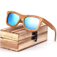 Hölzerne retro polarisierte sonnenbrille handgemachte bambus holzgläser mode personalisierte brille für mann und frauen großhandel film couleur