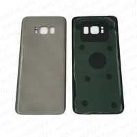 100 SZTUK OEM Drzwi Baterii Back House Cover Glass Osłona dla Samsung Galaxy S8 G950 G950P S8 Plus G955P z naklejką samoprzylepną