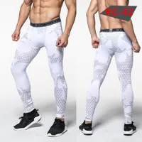 Envío gratis Hombres Pantalones de compresión Medias Casual Bodybuilding Mans Pantalones Marca Camuflaje Ejército Verde Pinkly Peggings