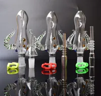 2017 Nectar Collector Set Octopus Design 14mm Nectar Collecter Kit med Titan Nail Mini Glass Vattenrör Bong