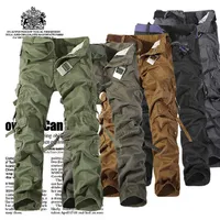 Spodnie dla kobiet dla kobiet Nowy Przyjeżdża Marka Męskie Spodnie Cargo dla Mężczyzn Więcej Kieszenie Zipper Spodnie Outdoors Kombinezony Plus Rozmiar Spodnie Armii
