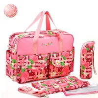 Wholesale-Brand New large Capacity Mummy Mags Hot Sale Reer Car oon Pattern Multi Function Baby Diaper Bags Tote Organizer Nappy Bolsas