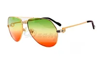 Gafas de sol ultraligerías de alta calidad de alta calidad de alta calidad en marco de alta calidad de alta calidad 1324912A Gafas de sol de rana de moda Tamaño: 59-15-140 mm