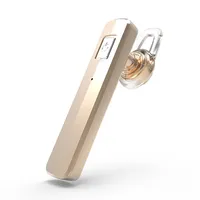 Nyaste Super Slim Wireless Bluetooth Headset V4.1 Stereo Hörlurar Öronkrok med Mic Support Musik Ta bilder Anslut 2 mobiltelefoner med låda
