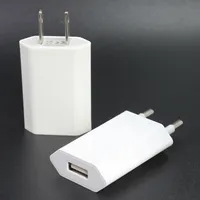 Wall Charger US EU Plug Real 5V/1A Universal voor iPhone -mobiele telefoons 100 stcs/lot