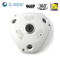 Z-BEN 1.3MP 960 P Wifi Câmera IP 360 Graus Câmera Panorâmica Vigilância de Segurança Em Casa de Visão Noturna Fisheye Vigilância IP Câmera