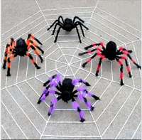 Halloween Props Spider Kids Festival Rolig Toy för Party Bar KTV Halloween Dekoration Plush Spider Nyby Baby Gift