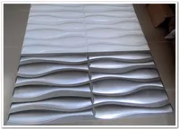 Waterdichte Hoge Kwaliteit Muurpanelen Creativiteit Decoratieve Plastic 3D Muurpanelen voor Woonkamer PVC 3D Wall Board 50 * 50 cm 4pcs per m²