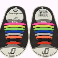Moda Unisex Cadarços de Silicone Elástico Sapato Laços 8 Cores Laços Preguiçosos Adequado Cadarços Plana DHL Frete Grátis
