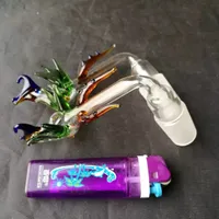 Accessoires de bangs en verre de couleur Phoenix fumeurs, pipes à fumer en verre multicolores multicolores Main Pipes Meilleures Pipes en verre Spoon