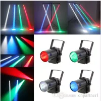 2017 RGBシングルカラー効果5W LEDビームスポットライトホワイト/赤/グリーンパーティDJバーステージライトPinspot Light Projector Lamps