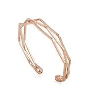 Nuevo Personalizado Rose Golden Cuff Bangles Multi Layer Cuff Bracelets Los mejores regalos para el amante de las mujeres pulsera de joyería