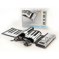 61 clés Synthétiseur flexible Main Roll Up Roll-up Portable Portable Portable Clavier Soft Piano Midi Construire en haut-parleur Piano électronique