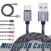 Standardowe szybkie ładowanie Kabel USB 6FT 3FT USB Typ C Dane kablowe Synchronizuj przewody ładowania Samsung S9 Moto LG Kable ładowarki Android