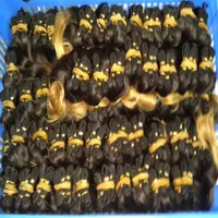 Vente chaude Ombre Brésilienne Extension de cheveux humains 24pcs / lot Bundles Tisse En Gros Nouvelle Vente DHgate