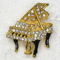 Hurtownia Prezent Broszka Kryształ Rhinestone Emalia Piano Pin Brooches C102106