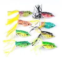 Fishing Tackle Artificiale Ray Frog Bass Fishing Lure per la pesca in acqua dolce 13.5g 6cm Topwater Soft Baits