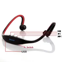 NOUVEAU S9 Sport Wireless Bluetooth 3.0 Ecouteurs casque pour ipad 6/5/4 galaxy S5 / S4 / 3 Android avec microphone