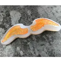 標本のネックレスのイヤリングのための天使の翼のシリコーンの型ヘアリング粘土、紫外線エポキシ樹脂フォンダンケーキの装飾ツールQ124