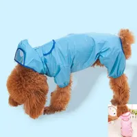Nylon Pet Raincoat Kläder Rain Coat för små hundar Hundkläder Yorkie Kläder för valpar Produkter för djur Gratis frakt