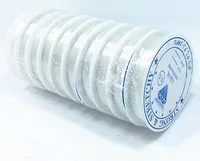 10rolls / lot Beyaz Streç Elastik Kordonlar Boncuk Tel DIY Craft Takı Bulguları Için Bileşenler WS38