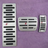 Auto-accessoires voor AUDI A4 A5 A6 A7 A8 Q5 B6 B7 B8 C5 C6 bij Accelerator Rem voetsteun Pedaal Badplaat, Styling Cover Sticker