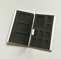Titular portátil Case Deck liga de alumínio 8TF + 4SD cartões de memória titular da caixa de armazenamento para 4pcs cartão SD + 8pcs TF cartão (cartão Micro SD)