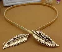 Goedkope Elie Saab Gold Sash voor bruiloft Mooie bladeren riemen voor vrouwen bruids accessoires op voorraad