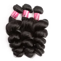 Meilleure couleur naturelle Brésilien Bundle de cheveux vierge Offres Bella Loose Wave cheveux humains Weave pour faire Pruik GreatRemy Cheveux Mode pour les femmes
