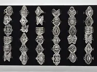 Toptan 100 Adet Şık Zarif Alaşım Yüzük Takı Karışık Stil Tibet Gümüş Vintage Yüzükler Ücretsiz kargo