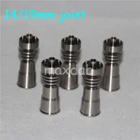 hand tools Domeless Titanium Nails Female Dual Function Compatible with 14mm and 19 mm Joint for Universal Oil Rigs Glass Bongs