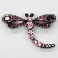 Broche de mode de vente en gros Marquise strass Dragonfly brochettes C101261