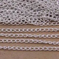 100 m / Rolle Länge Kabel Kette Link Eisenketten für Halskette Schmuck Zubehör DIY machen - 2 * 3 mm / (3 * 4 mm) (O-förmige Kette)