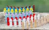 Mini omheining kleine barrière houten hars miniatuur fee tuin decoraties miniatuur hekken voor tuinen kleine barrières hot koop