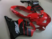 Personalizar inyección kit de carenado de la motocicleta para Honda CBR600 F4 1999 2000 carenados negros rojos conjunto CBR600F4 99 00